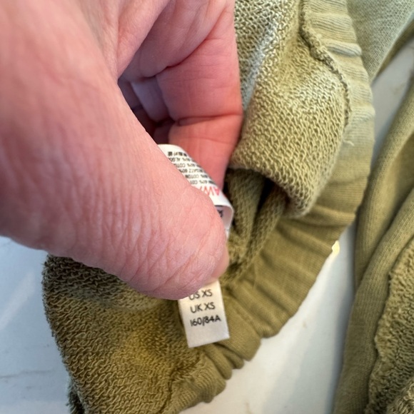 Daily Practice Olive Green Lace Panel Women's Hoodie / xsmall - Picture 11 of 12